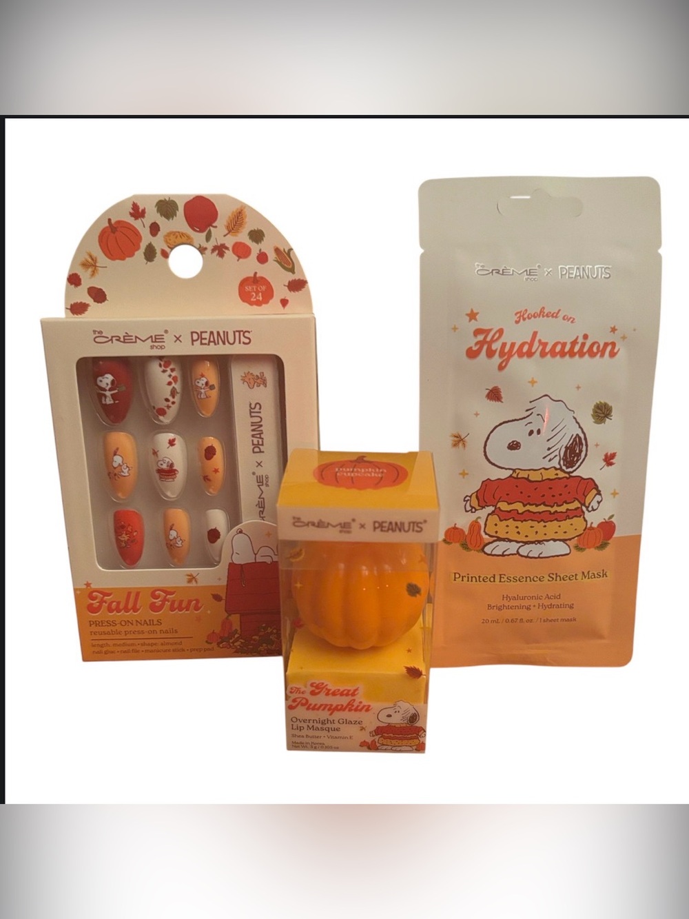 The Cre’m’e BUNDLE Pumpkin SEASON The cre’me’ X OVERNIGHT Fall Fun Press on Nail